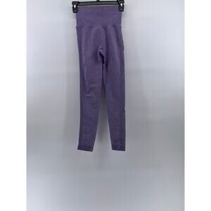 FASHION NOVA SPORT Women's Heathered Purple Scrunched High-Waist Leggings SZ XS